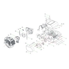 SCREW TCBEI M8X16 UNI 7380 ZB 033010 ORIGINAL BLUE BIRD | Newgardenstore.eu