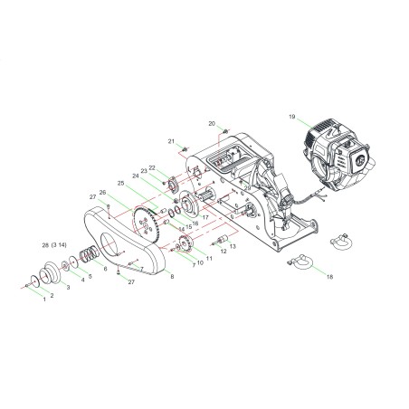 VITE TCBEI M6X12 UNI 7380 ZB 033040 ORIGINALE BLUE BIRD | Newgardenstore.eu