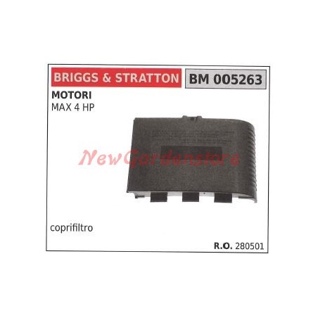 Couvercle de filtre à air BRIGGS & STRATTON pour moteurs MAX 4 HP 005263 | Newgardenstore.eu