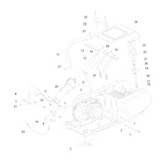 SCREW TSPEI M6X25 UNI 5933 ZB 033280 ORIGINAL BLUE BIRD | Newgardenstore.eu