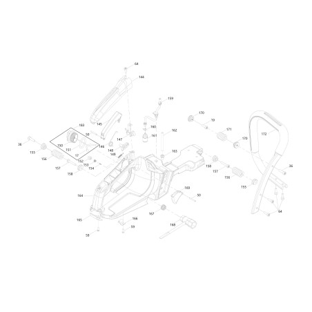 Zubehör-Verriegelungshebel A50.5111.0005 CSP500-145 ORIGINAL BLUE BIRD | Newgardenstore.eu