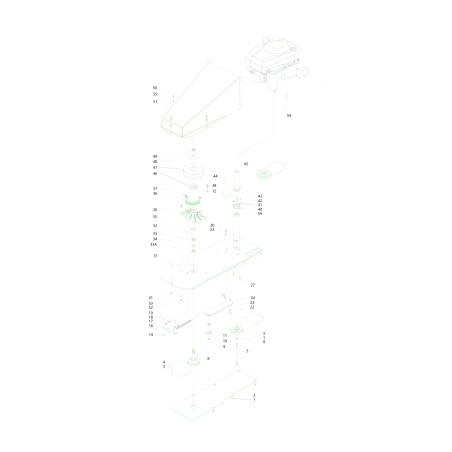 SELF-LOCKING NUT M14X16 WHITE ZINC-PLATED N10003 ORIGINAL BLUE BIRD | Newgardenstore.eu