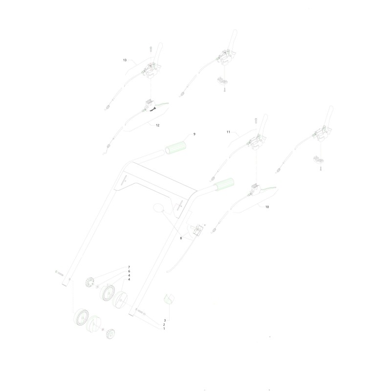 FERMAGUAINA X MANUBRIO D-25 S-446340 ORIGINALE BLUE BIRD