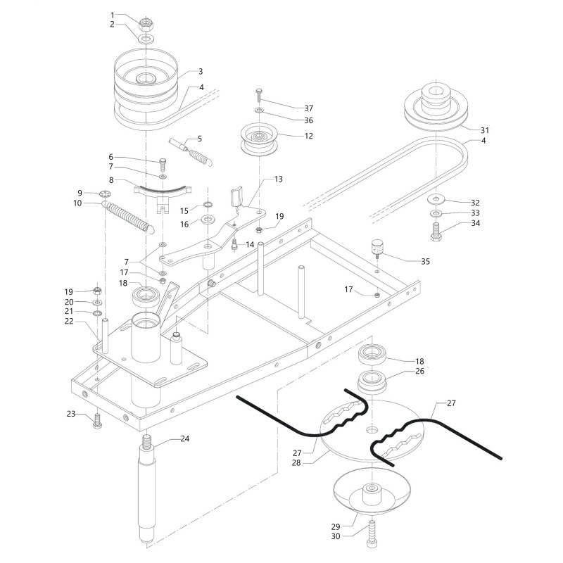 START LEVER PIN SCREW F03130 ORIGINAL BLUE BIRD