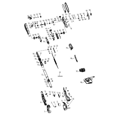 VIS DE TENDEUR DE CHAÎNE R3S 40306100700100 R3SPS-75 ORIGINAL BLUE BIRD | Newgardenstore.eu