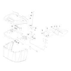 POIGNÉE DE PANIER POUR TRACTEURS 20084472 ORIGINAL BLUE BIRD