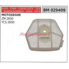 Couvercle de filtre à air CINA moteur de tronçonneuse ZM 2600 TCS 2600 029409