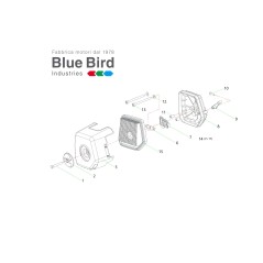 ORIGINAL MOT.N61E EVO 547200 FILTER HEADPHONES BLUE BIRD