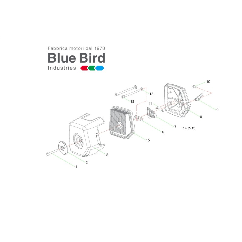 ORIGINAL MOT.N61E EVO 547200 FILTER HEADPHONES BLUE BIRD