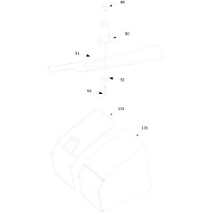 VIS DE FIXATION DE LAME TAURUS 46/46T WORD18-08A ORIGINAL BLUE BIRD | Newgardenstore.eu