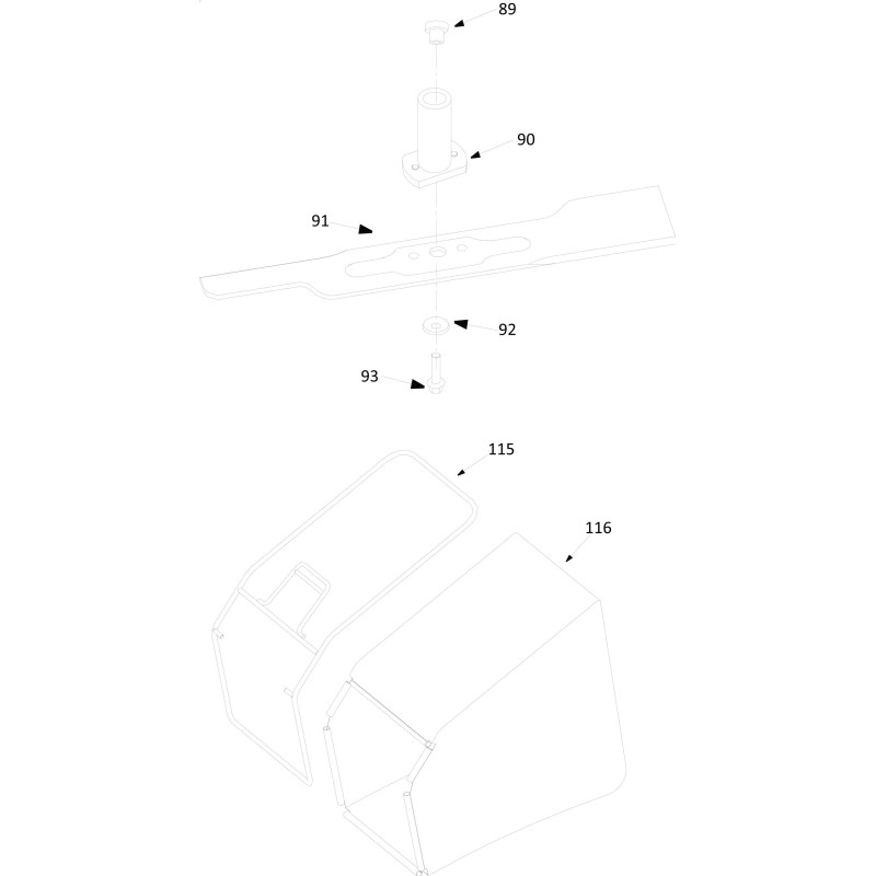 TAURUS-Klingenbefestigungsschraube 46/46T WORD18-08A ORIGINAL BLUE BIRD