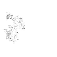 COPERCHIO FILTRO ARIA PER TJ045 11065-0705 ORIGINALE BLUE BIRD