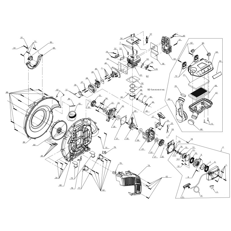 FRONT TRANSFER COVER BBL801 118805160/0 F76.0101.0002 ORIGINAL BLUE BIRD
