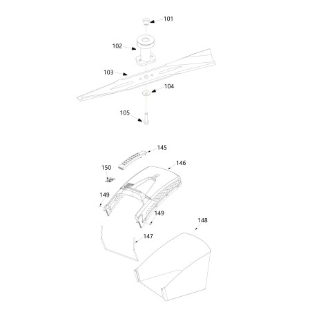 WYZ20H2 BASKET HANDLE 2100463A ORIGINAL BLUE BIRD | Newgardenstore.eu