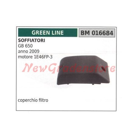 Tapa filtro aire GREEN LINE soplante GB 650 año 2009 016684 | Newgardenstore.eu