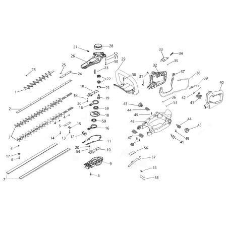 ACCESORIO DE MANIJA DE MEDIA CARCASA DERECHA HT261 70030070694 ORIGINAL BLUE BIRD | Newgardenstore.eu