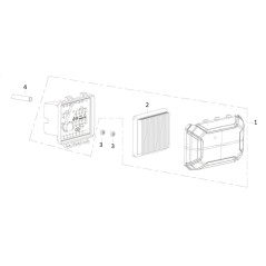 LUFTFILTER LC V200D MOTOR 180020894-0001 ORIGINAL  BLUE BIRD