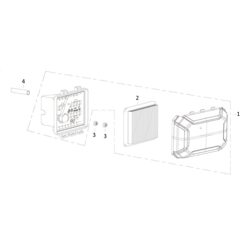 Filtre à air pour moteur LC V200D 180020894-0001 d'origine  BLUE BIRD