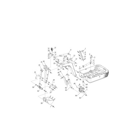 ARM CYLINDER POL MEX 600 82957530019Z00 ORIGINAL BLUE BIRD | Newgardenstore.eu