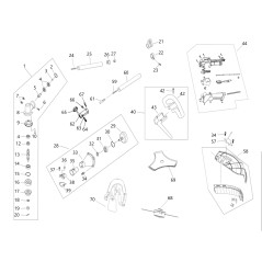ACCESSOIRE DE BARRE EXTERNE POUR DÉBORDUREUSE COMBINÉE D.26 02010010394 ORIGINAL BLUE BIRD