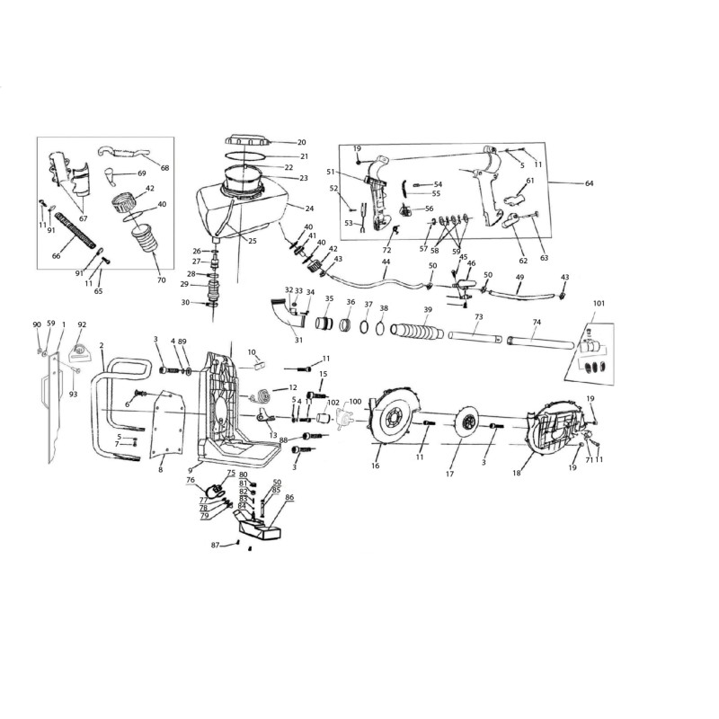 TUBE 90 3WF600 70050010048 ORIGINAL BLUE BIRD