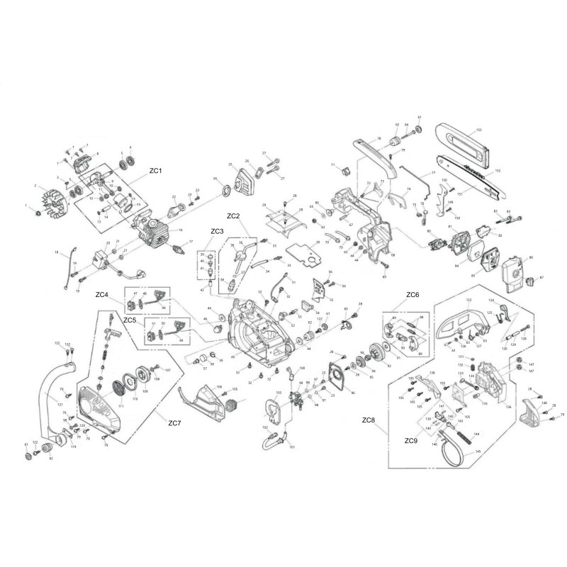 VITE REG.CATENA COMP. YD250022211 CS250-134 ORIGINALE BLUE BIRD