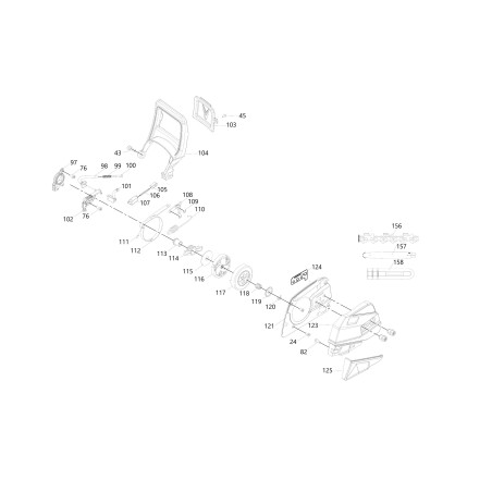 ABRAZADERA DE EMBRAGUE A42.0112.0004 CSP410-112 ORIGINAL BLUE BIRD | Newgardenstore.eu