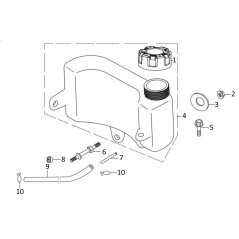 BOUCHON DE RÉSERVOIR CARB.TAURUS LONCIN 170870094-0001 ORIGINAL BLUE BIRD | Newgardenstore.eu