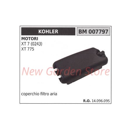 KOHLER couvercle filtre a air XT 7 (0243) XT 775 moteur 007797