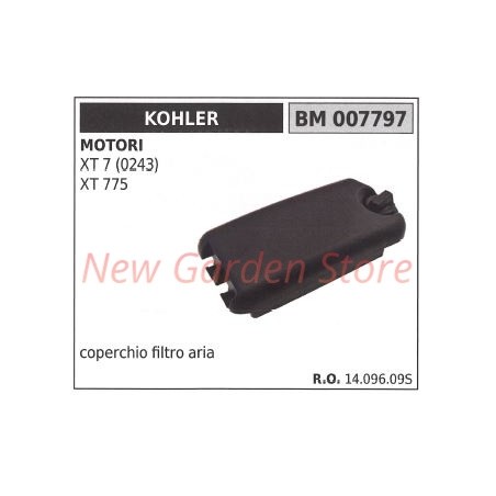 Tapa filtro de aire KOHLER motor XT 7 (0243) XT 775 007797