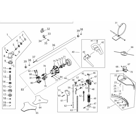 SUPPORTO PARASASSI DIAM.28 MM 80010050230 ORIGINALE BLUE BIRD | Newgardenstore.eu
