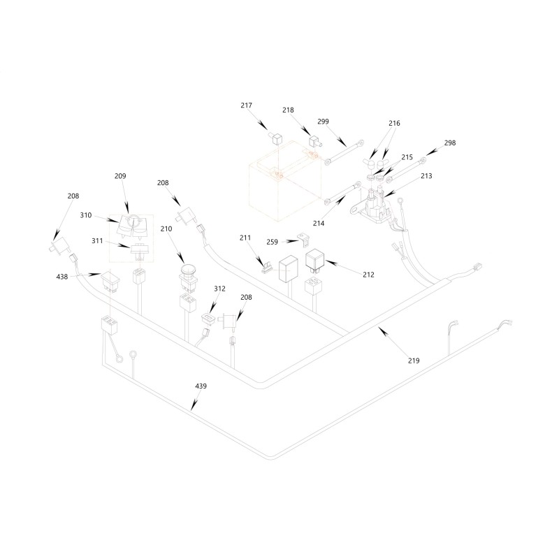 INTERRUTTORE LUCI Z.T. WYRZ50XL 5008066 ORIGINALE BLUE BIRD