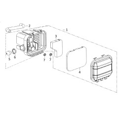 AIR FILTER COMP.LC1P65FE 180020732-0001 ORIGINAL BLUE BIRD | Newgardenstore.eu