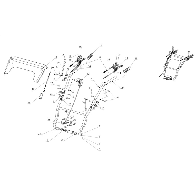 STEERING CABLE FOR SG0812A 0812.45.113 ORIGINAL BLUE BIRD