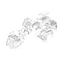 Couvercle d'entrée d'air droit pour tracteur 20085246 d'origine BLUE BIRD