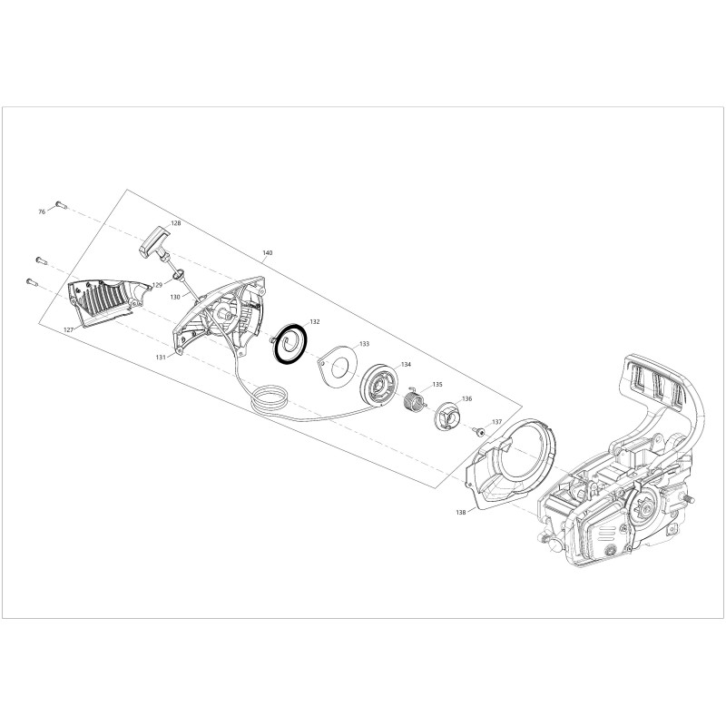 STARTER COVER A28.0110.0002 CSP280T-127 ORIGINAL BLUE BIRD