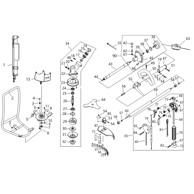 ARBRE DE TRANSMISSION BGE430N 02020060012 ORIGINAL BLUE BIRD