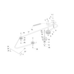 PULEGGIA CINGHIA LTSD 98H 20071213 ORIGINALE BLUE BIRD | Newgardenstore.eu