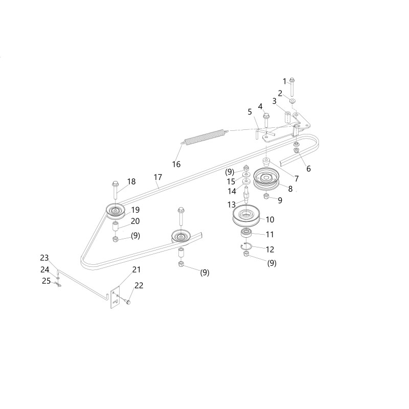 LTSD 98H 20071213 POLEA DE CORREA ORIGINAL BLUE BIRD