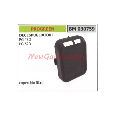 PROGREEN Couvercle de filtre à air pour débroussailleuse PG 43D PG 52D 030759 | Newgardenstore.eu