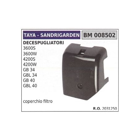 Couvercle de filtre à air TAYA pour débroussailleuse 3600S 3600W 4200S 4200W 008502 | Newgardenstore.eu