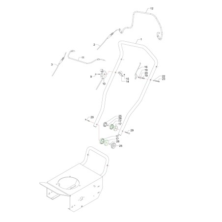 TRACTION CONTROL LEVER FLO 6 R9005 F03248 ORIGINAL BLUE BIRD | Newgardenstore.eu