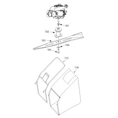 TAURUS K51 PRO 2000153 BUJE DE CUCHILLA ORIGINAL BLUE BIRD | Newgardenstore.eu