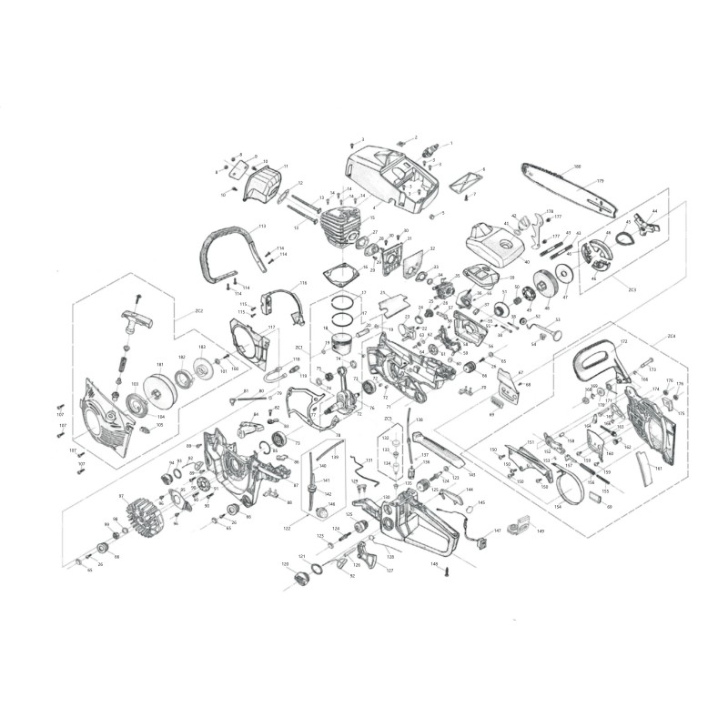 Schwungrad CS450015110 CS580-97 ORIGINAL BLUE BIRD