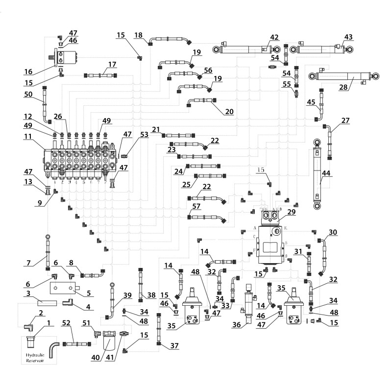 Vanne de tuyau d'huile (A) MEX 600 29575.70.153 ORIGINAL BLUE BIRD