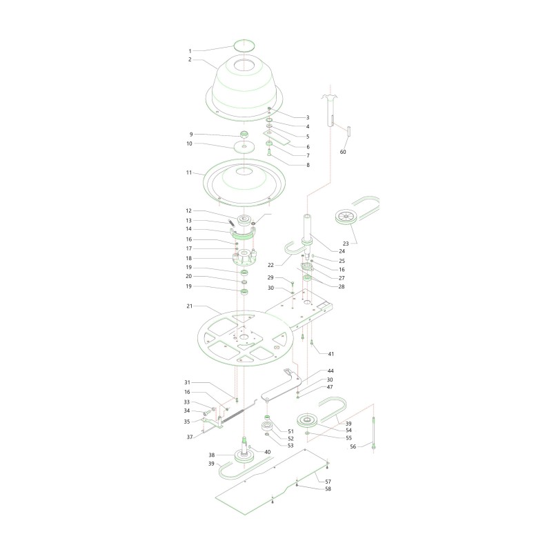 ESSIEU DE ROTOR AVEC POULIE 97 F05079 ORIGINAL BLUE BIRD