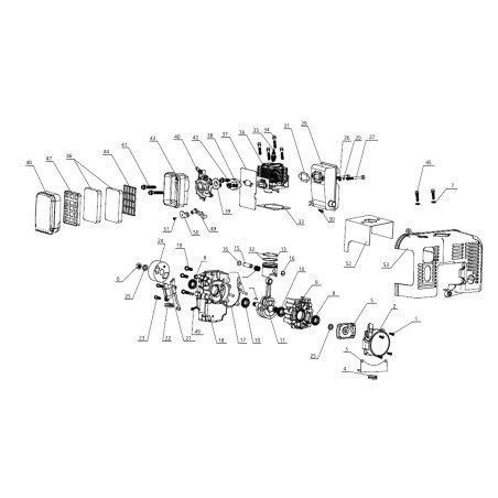 CARBURATORE 3WF600C 02050020146 ORIGINALE BLUE BIRD | Newgardenstore.eu