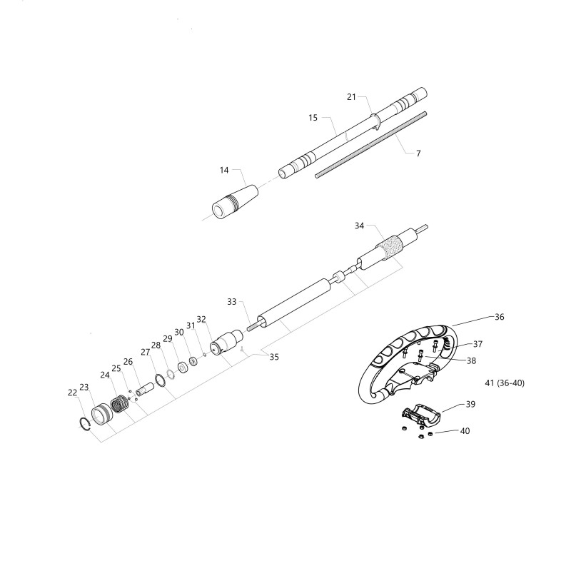 DRIVE SHAFT EPM NPM FLOATING 391110 ORIGINAL BLUE BIRD