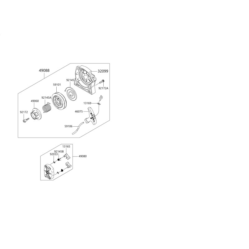 STARTER COVER FOR TJ53E 32099-0707 ORIGINAL BLUE BIRD