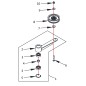 PULEGGIA TRASMISSIONE ZTR 60 PRO 633302 ORIGINALE BLUE BIRD